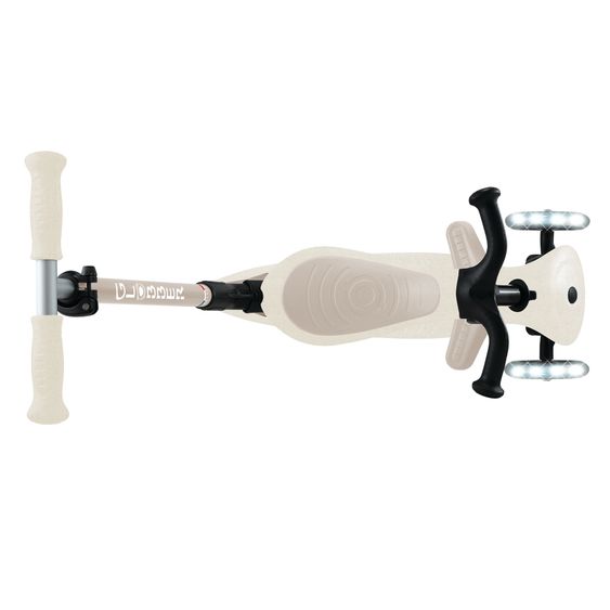 GLOBBER Véhicule 3-in-1 GO-UP Active Lights ECO Roller, Tricycle, Draisienne à partir de 15 Mois jusqu’à 7 Ans avec Roues Lumineuses jusqu’à 50 kg de Charge - Noix De Coco Blanc
