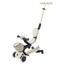 3-in-1 Vehicle GO-UP Baby 360 Lights Roller, Tricycle, Balance Bike from 15 Months to 9 Years, Load Capacity up to 50 kg with Light-Up Wheels & Light Module - Taupe