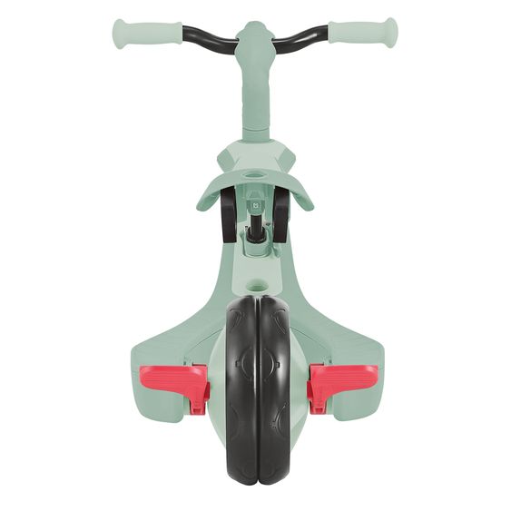 GLOBBER 4-in-1 Tricycle Bébé & Draisienne Explorer ECO de 10 Mois à 5 Ans avec Siège Réglable en Hauteur, Système de Harnais 5 Points, Barre de Direction Amovible - Pistache