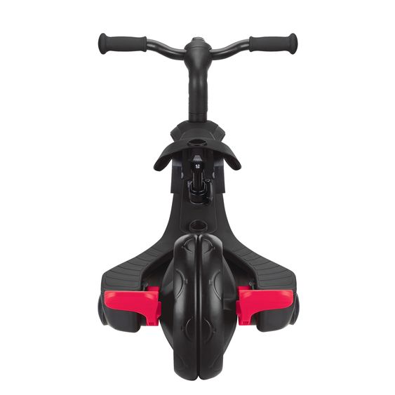 GLOBBER 4-in-1 Tricycle Bébé & Draisienne Explorer De 10 Mois À 5 Ans Avec Siège Réglable En Hauteur, Système De Harnais 5 Points, Barre De Direction Amovible - Noir