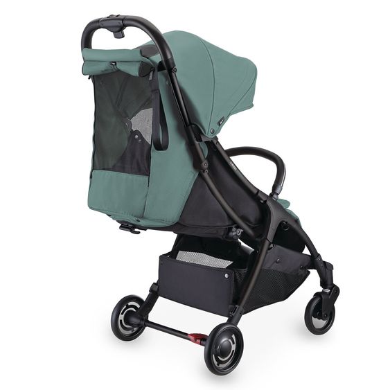 GLOBBER Buggy & Sportwagen Lite bis 22 kg belastbar, nur 7,4 kg, mit atomatischer Faltung, Liegeposition inkl. Regenschutz - Türkis