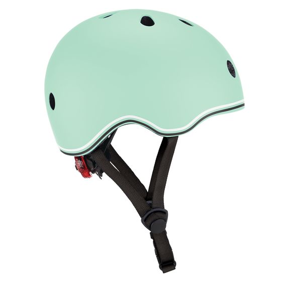 GLOBBER Kinderhelm GO-UP LIGHTS Gr. XXS/XS (Kopfumfang 45-51 cm)  inkl. Integriertes LED-Rücklicht - Mint