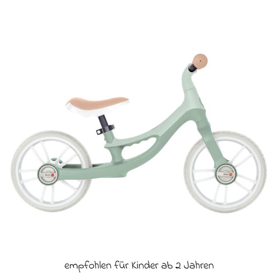GLOBBER Laufrad GO Bike Elite ab 2 Jahren bis 5 Jahren bis 25 kg belastbar integrierter Tragegriff - Salbei Grün