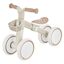 Balance bike Learning Bike ECO from 12 months to 3 years up to 20 kg load capacity incl. handlebar basket - Taupe