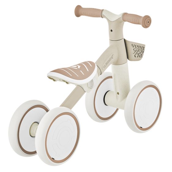 GLOBBER Draisienne Vélo D'Apprentissage ECO à Partir De 12 Mois Jusqu'À 3 Ans Charge Jusqu'À 20 Kg Inclus Panier De Guidon - Taupe
