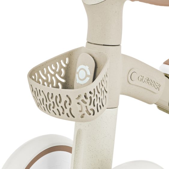 GLOBBER Draisienne Vélo D'Apprentissage ECO à Partir De 12 Mois Jusqu'À 3 Ans Charge Jusqu'À 20 Kg Inclus Panier De Guidon - Taupe