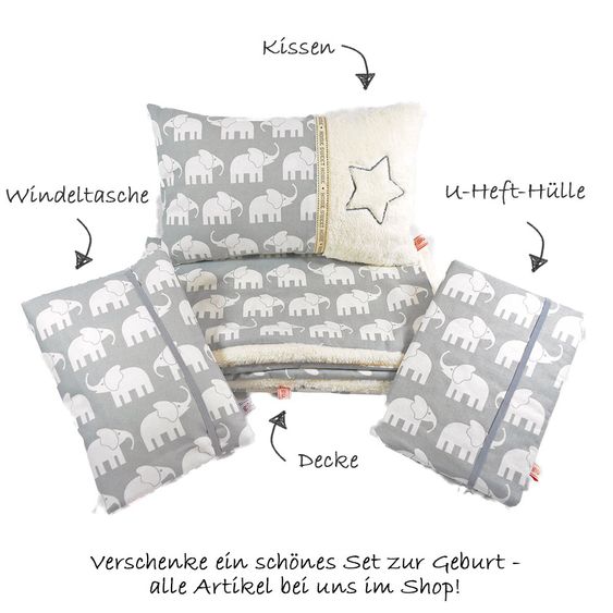 Glückspilzig Decke Elefant