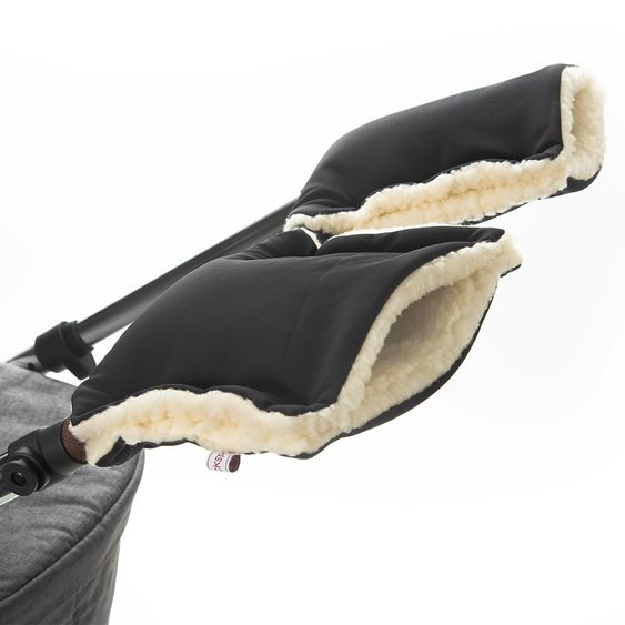 Glückspilzig Kinderwagen Handwärmer 2-tlg. - Schwarz