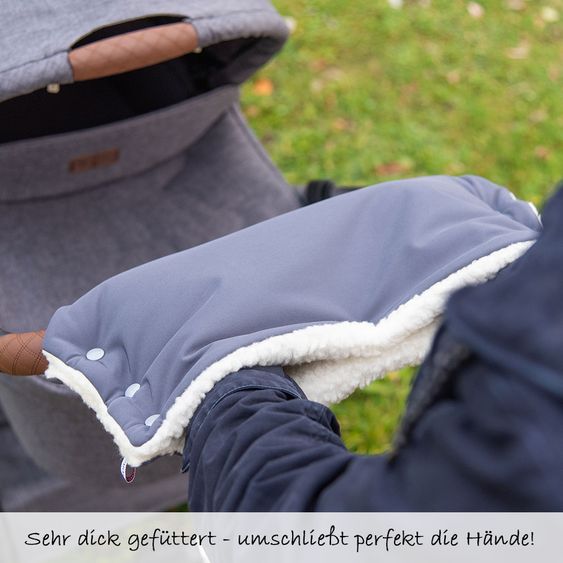 Glückspilzig Kinderwagen Handwärmer - Grau