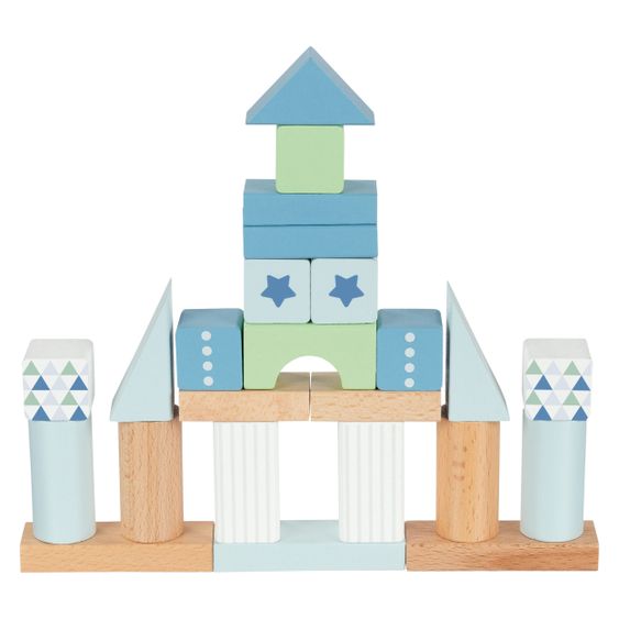 Goki Holz-Bausteine 50-teilig - Lifestyle Aqua