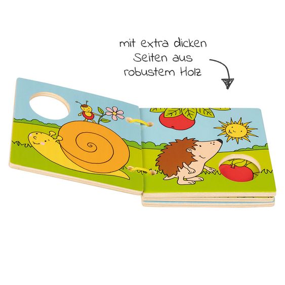 Goki Holz-Bilderbuch - Unser Garten