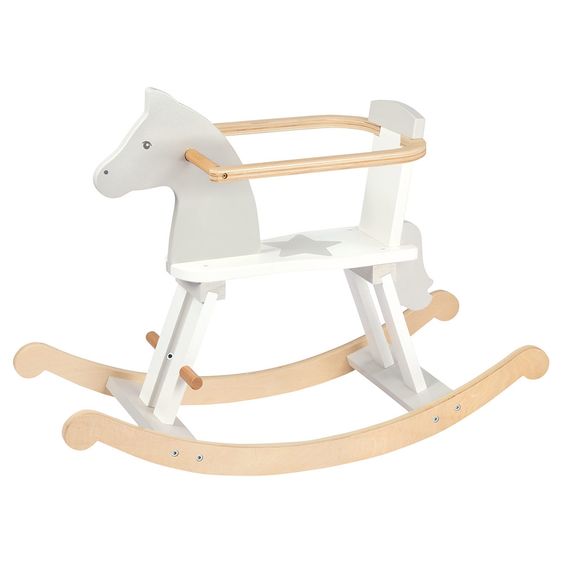 Goki Cavallo a dondolo 2in1 - Grigio Bianco