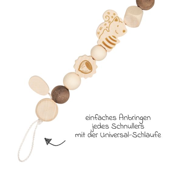 Goki Schnullerkette - Eichhörnchen