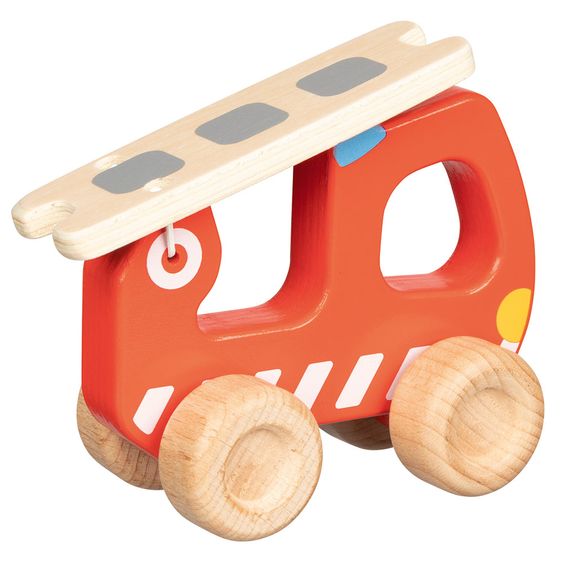 Goki Wooden play vehicle - fire department ladder truck