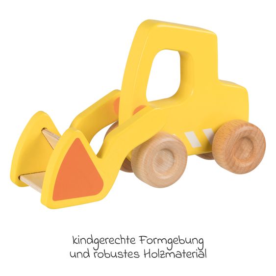 Goki Spielfahrzeug aus Holz - Radlader