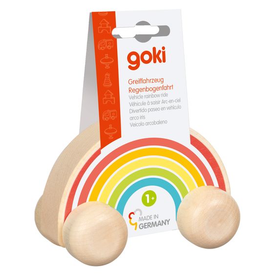 Goki Spielfahrzeug Schiebe-Regenbogen