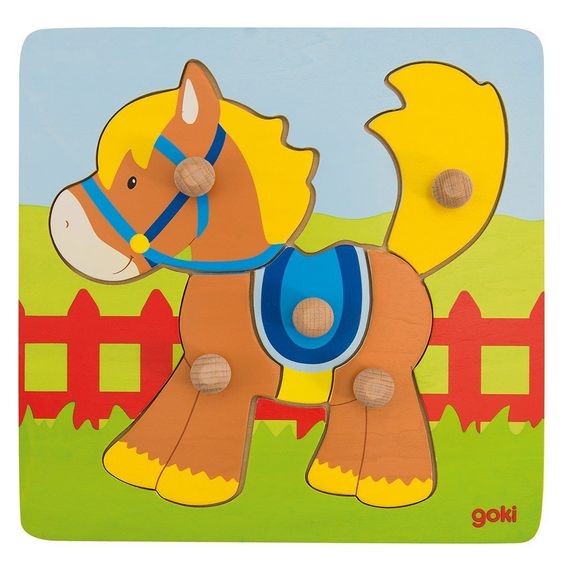 Goki Steckpuzzle Pferd
