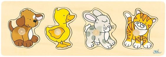 Goki Stick puzzle animal children
