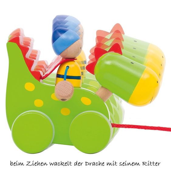 Goki Ziehtier Drache mit Ritter
