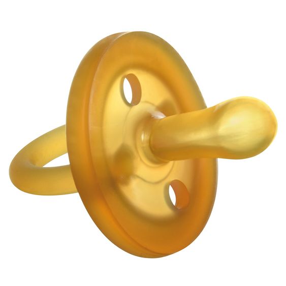 Goldi Schnuller Naturform symmetrisch - Kautschuk 3-24 M