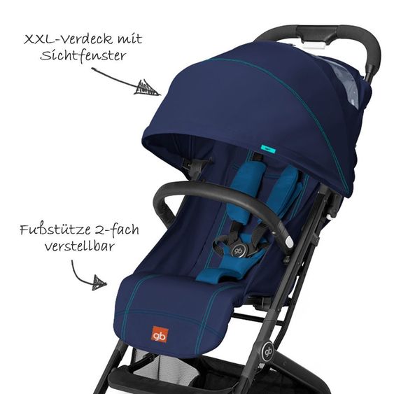 Goodbaby Buggy Qbit - Sea Port Blue