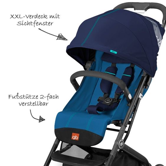 Goodbaby Buggy Qbit+ - Sea Port Blue