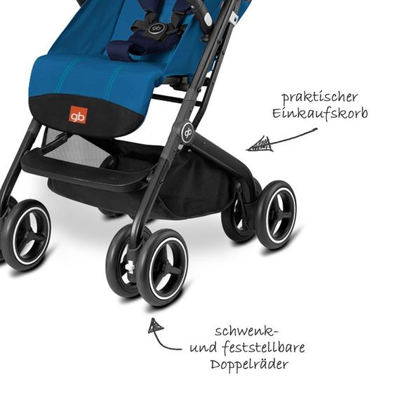 Goodbaby Buggy Qbit+ - Sea Port Blue