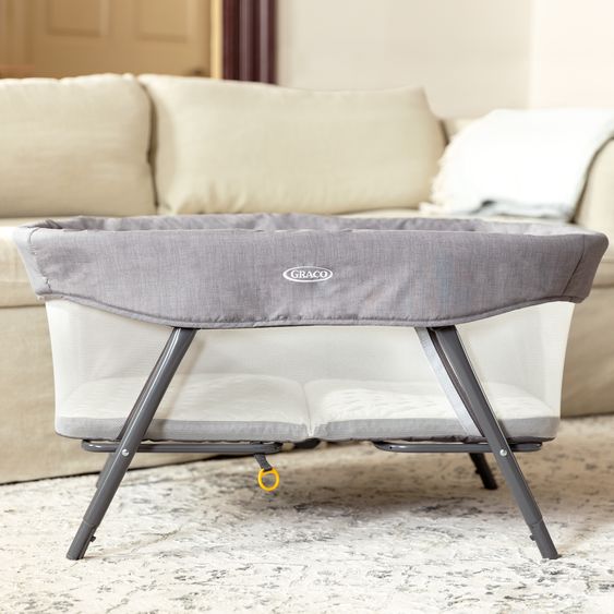 Graco 2-1 Beistellbett & Reisebett Side-By-Side ab Geburt - 6 Monate inkl. Matratze & Transporttasche - Fossil