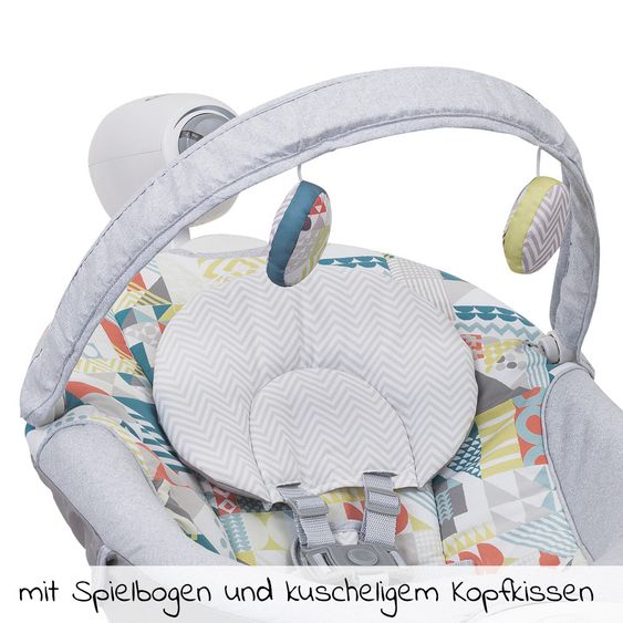 Graco 2 in 1 Babyschaukel und -wippe Duet Sway mit Spielbügel - Patchwork