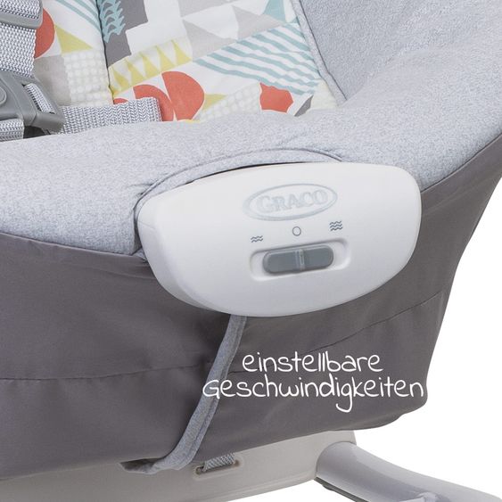 Graco 2 in 1 Babyschaukel und -wippe Duet Sway mit Spielbügel - Patchwork
