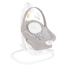 2in1 baby swing & bouncer SoftSway with Magnetic Motion from birth - 6 months incl. play arch with 2 toys - Starlight