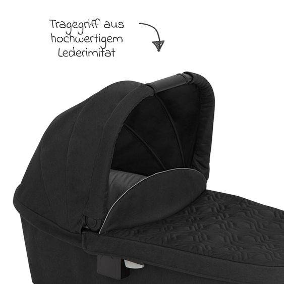 Graco 3in1 Kombi-Kinderwagen-Set Near2Me DLX bis 22 kg belastbar mit Babywanne, Babyschale SnugLite & Regenschutz - Midnight