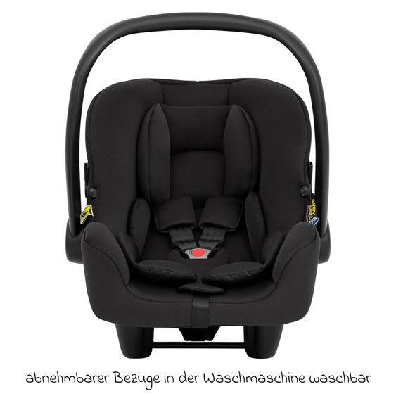 Graco Babyschale SnugLite & SnugTurn i-Size R129 Basisstation ab Geburt bis 13 kg ( 40 cm - 75 cm) inkl. Sitzverleinerer & Sonnenverdeck - Midnight