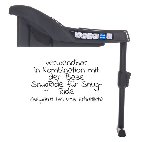 Graco Babyschale SnugRide - Gruppe 0+ - ab Geburt - 15 Monate (ab Geburt - 13 kg) - Midnight Black