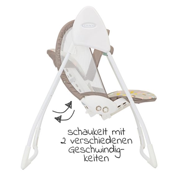 Graco Baby swing Baby Delight - Confetti Grey