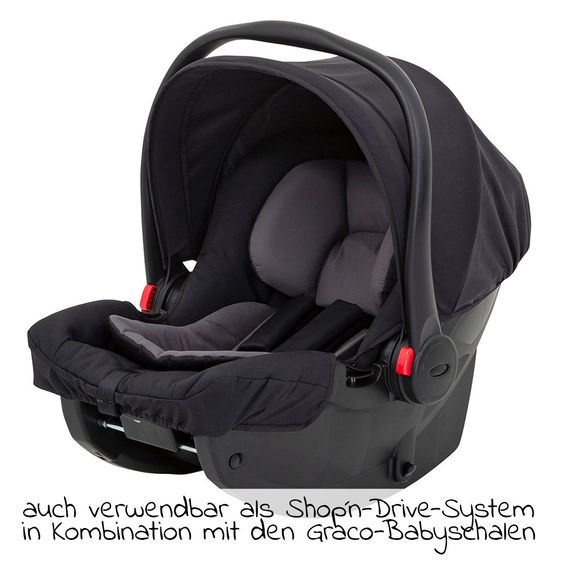 Graco Buggy / Sportwagen Breaze Lite inkl. Regenschutz - Black