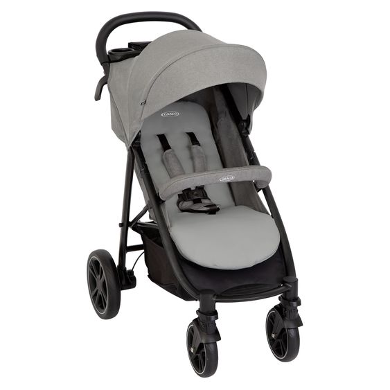 Graco Buggy & Sportwagen Eezefold DLX  mit Einhand-Faltmechanismus & Becherhalter - Lunar