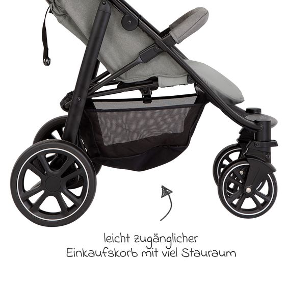 Graco Buggy & Sportwagen Eezefold DLX  mit Einhand-Faltmechanismus & Becherhalter - Lunar