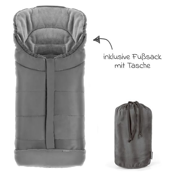 Graco Passeggino & Carrozzina Sportiva Eezefold DLX con meccanismo di piegatura con una mano, sacco piedi, protezione insetti, protezione pioggia & portabicchiere - Lunar