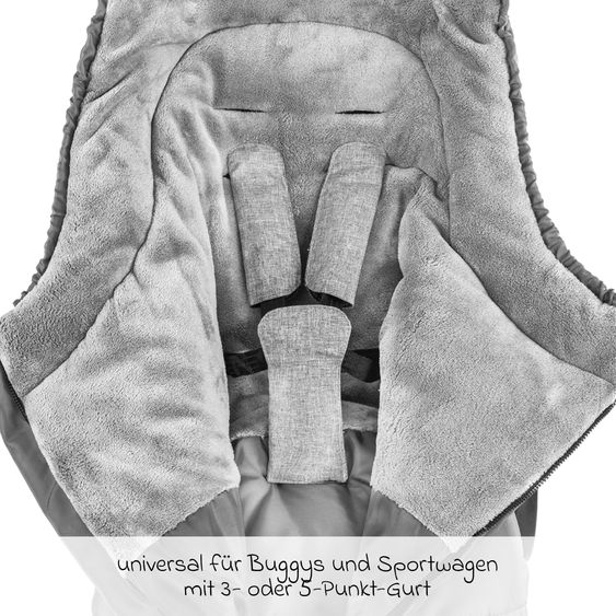 Graco Passeggino & Carrozzina Sportiva Eezefold DLX con meccanismo di piegatura con una mano, sacco piedi, protezione insetti, protezione pioggia & portabicchiere - Lunar