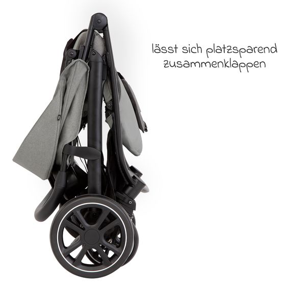 Graco Passeggino & Carrozzina Sportiva Eezefold DLX con meccanismo di piegatura ad una mano, protezione insetti, copertura antipioggia & portabicchiere - Lunar