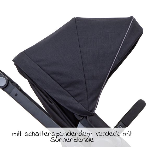 Graco Buggy / Sportwagen Evo inkl. Fußsack und Regenschutz - Black Grey