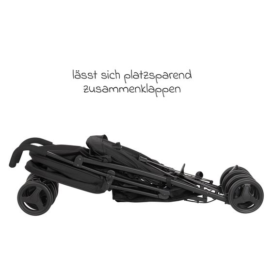 Graco Buggy & Sportwagen EZLite nur 6,6 kg leicht mit Liegeposition inkl. Regenschutz - Midnight