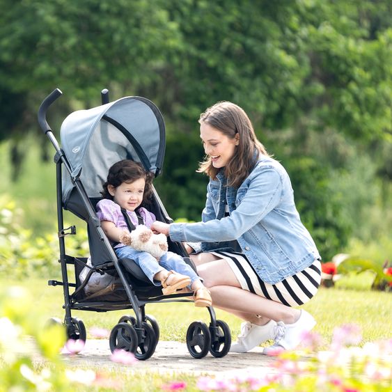 Graco Buggy & Sportwagen EZLite nur 6,6 kg leicht mit Liegeposition inkl. Regenschutz - Midnight
