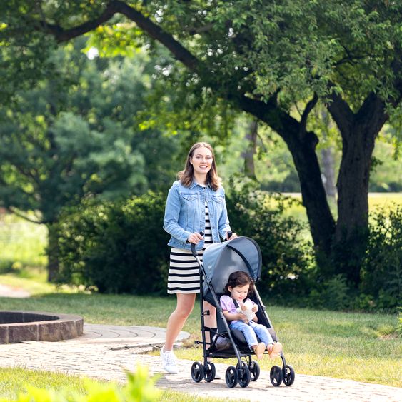 Graco Buggy & Sportwagen EZLite nur 6,6 kg leicht mit Liegeposition inkl. Regenschutz - Midnight
