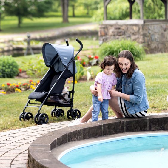 Graco Buggy & Sportwagen EZLite nur 6,6 kg leicht mit Liegeposition inkl. Regenschutz - Midnight