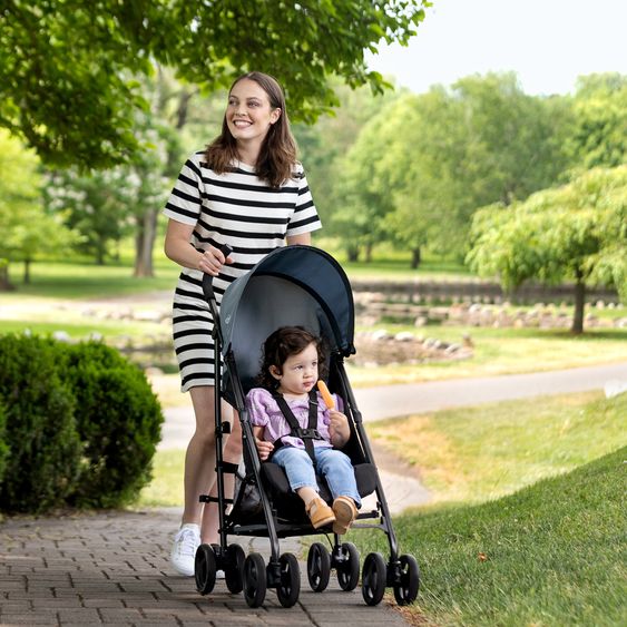 Graco Buggy & Sportwagen EZLite nur 6,6 kg leicht mit Liegeposition inkl. Regenschutz - Midnight