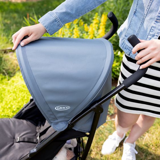 Graco Buggy & Sportwagen EZLite nur 6,6 kg leicht mit Liegeposition inkl. Regenschutz - Midnight