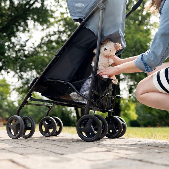 Graco Buggy & Sportwagen EZLite nur 6,6 kg leicht mit Liegeposition inkl. Regenschutz - Midnight