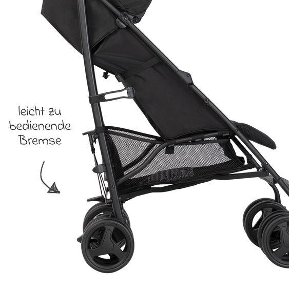 Graco Buggy & Sportwagen EZLite nur 6,6 kg leicht mit Liegeposition inkl. Regenschutz - Midnight